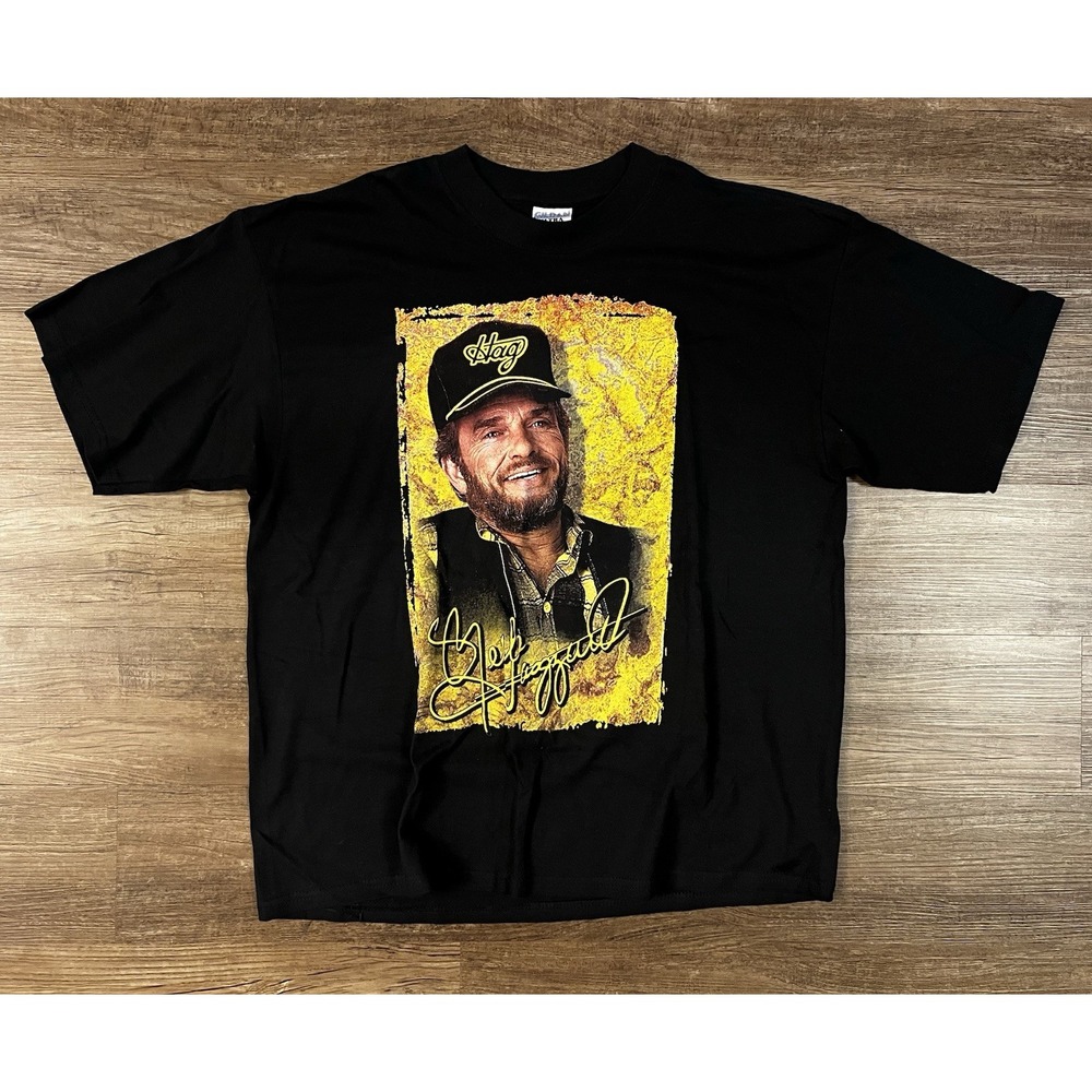 Vintage Western Merle Haggard Hag Fan Dangerously Close T Shirt Size XL 2003